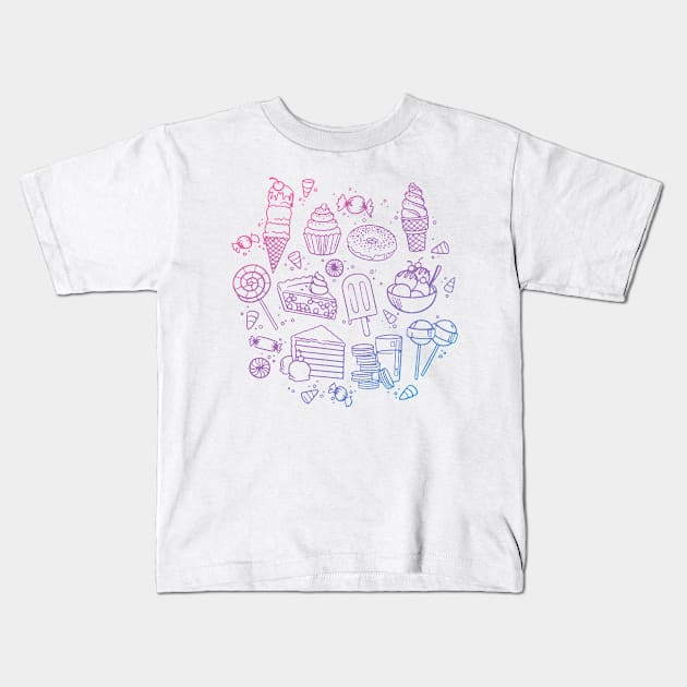 Sweet Tooth Kids T-Shirt by polliadesign